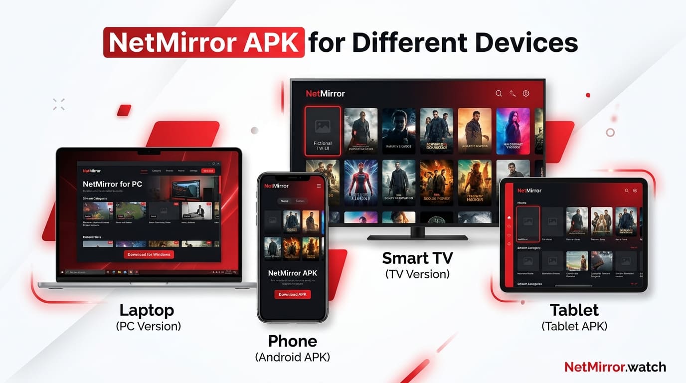 NetMirror APK download for Android PC Android TV and iOS devices